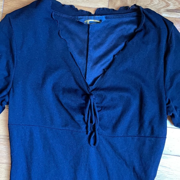 Vintage 90s Little Black Dress - Mesh, Lined - Picture 6 of 11